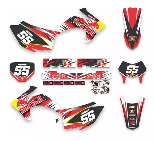 Kit adesivo moto cross trilha honda crf 230 2015 0,20mm 120 em Brasil