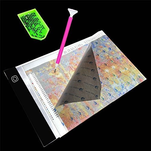 Pintura A4 Pad Tabla Tablet Ultrathin Luz Led Regulable 5d R