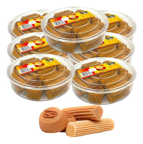 Dulce Mexicano Leche Mostachón Macarrón Nuez 210pz 25g C/u