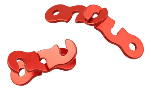 Ytgilo 20pcs Aluminio Rojo S Tipo De Viento Hebilla De 3 Agu