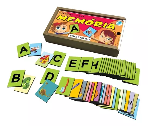Jogo Da Memória Letras E Figuras Jogos Educativos Infantil