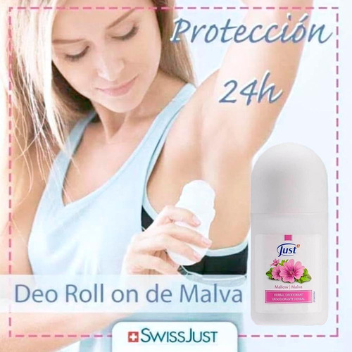 Imagen 8 de 8 de 2 Deo Roll On Antitranspirante Malva Y Edelweiss Swiss Just