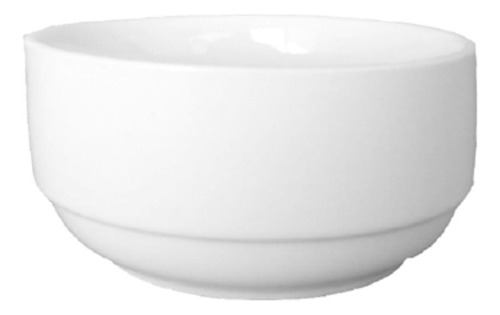 Set De 12 Compoteras De Porcelana Blanca 11cm Star Round