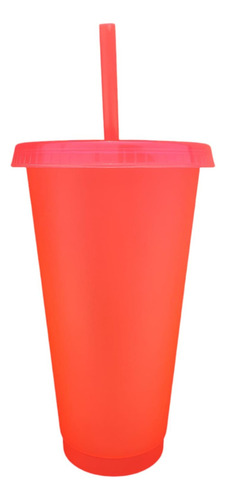 Vaso Fiesta Popote Y Tapa 800ml