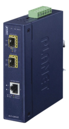 Convertidor De Medios Industrial De 1 Puerto Ethernet 10 100