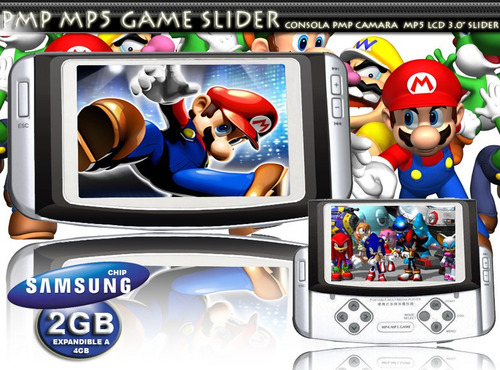 Consola Mp5 Slider 2gb + 1001 Juegos + Cable Tv Camara Music