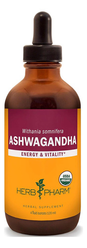 Hierba Pharm Extracto De Ashwagandha Sin Alcohol De 4 Onzas