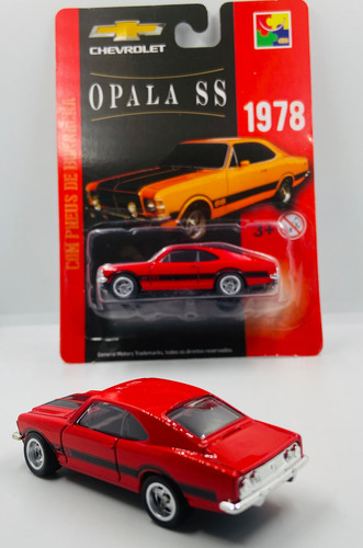 Opala Ss 1978 Chevrolet Vermelho 1:64 Miniatura Cks