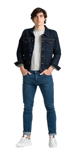 Campera Jean Denim Hombre Brooksfield Moda Importada 7005b