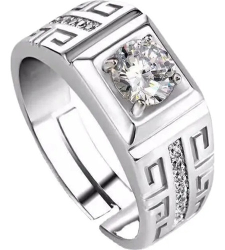 Anillo Hombre De Plata 925 Ajustable Regalo Elegante Mujer