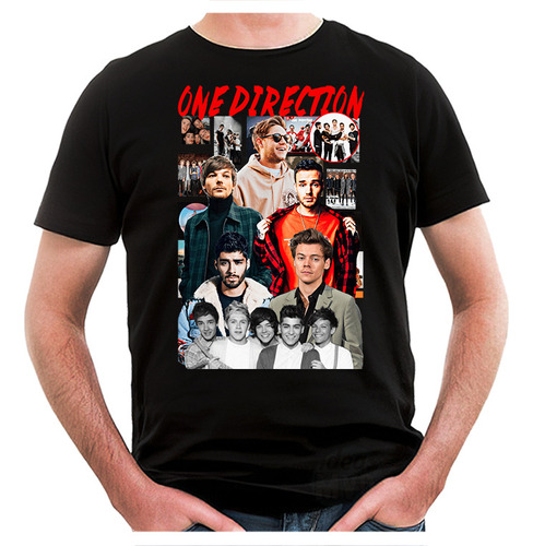 Remera One Direction (negra:) Ideas Mvd