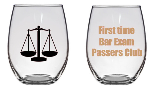 Time Bar Exam Passers Club Copa Vino Abogado Escuela Derecho