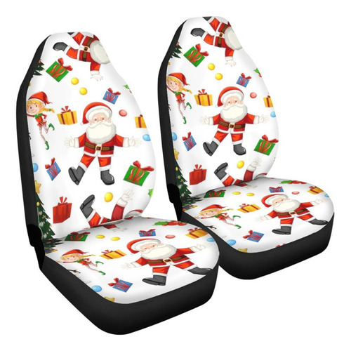 Cubre Asiento Funda Universal Para Automóvil 2 Pzs Navidad