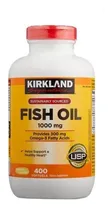 Comprar Kirkland Omega 3 Fish Oil 1000mg 300mg 400 Cápsulas Blandas Sabor Neutro