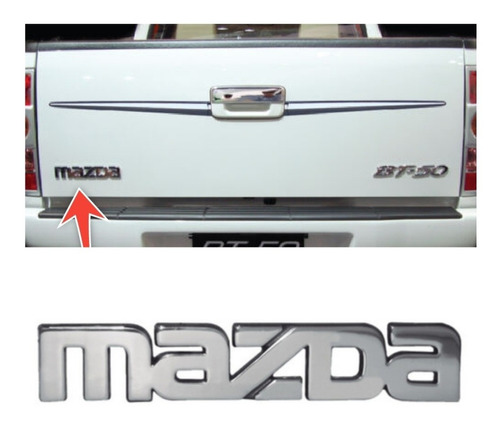 Emblema De Compuerta Para Mazda Bt-50 Letra Mazda