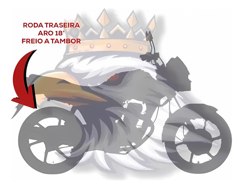 Roda Traseira Liga Titan150 Fan150 6p F.tambor Fabreck 160