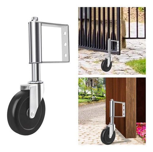 Ruedas De Puerta Con Resorte, Ruedas Plateadas