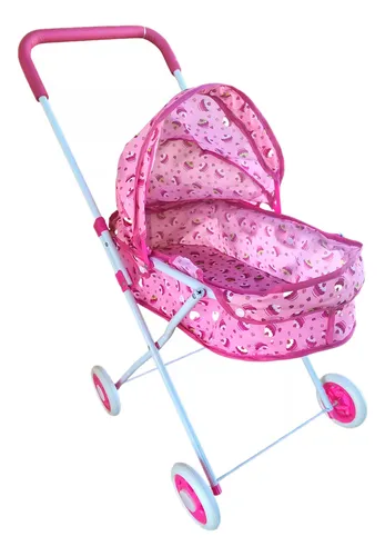 Coche Paseador Muñecas Bebés Juguete Paraguas Grande