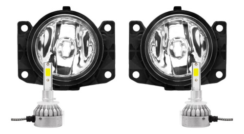 Juego Faro Auxiliar Fiat Punto 2012 2013 + Cree Led