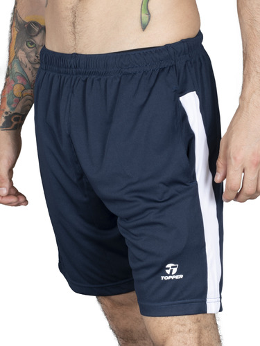 Short Topper Line Ii Hombre Training Azul