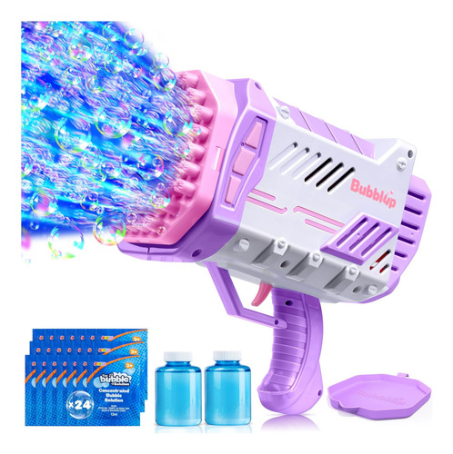 Sloosh Bubble Machine Gun Para Niños De 4 A 8 Años, Bazooka