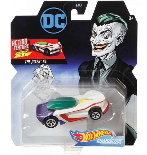 Carrinho Hot Wheels Dc The Joker Coringa Mexe Dentes Mattel