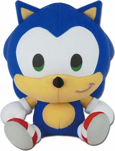 Great Eastern Entertainment Sonic The Hedgehog- SD Super Sonic - Peluche  sentado de 7 pulgadas de alto