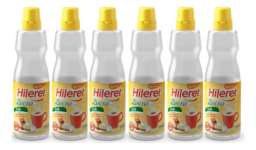 Pack X6 Edulcorante Hileret Zucra Liquido 200 Ml