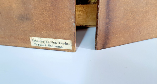 Triptico Religioso San Zenon Verona Antiguo Gran Tamaño
