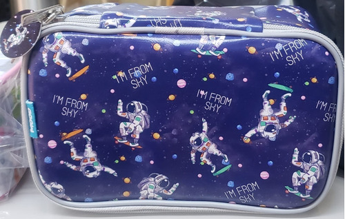 Estojo Escolar Vivatti Estojo/ Necessaire Cor Astronauta