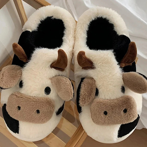 Zapatillas De Algodón De Felpa De Invierno Para El Hogar