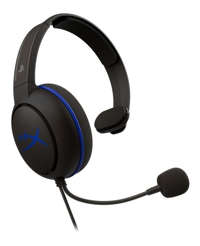 Imagen 2 de 5 de Auricular gamer HyperX Cloud Chat HX-HSCCHS negro y azul