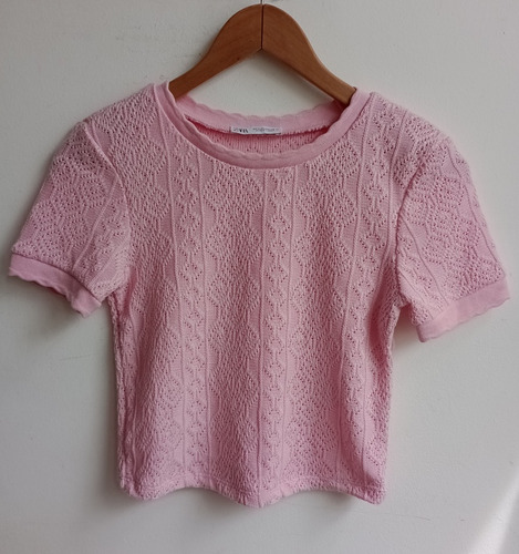 Sweater Zara Talle S Rosa Pullover Sueter Top