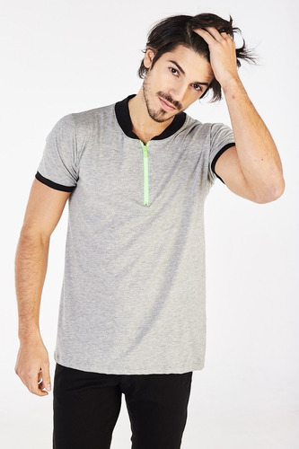 Remera Beckyt Melange Hombre Cuotas