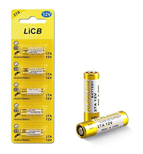 Batería Alcalina De 27 A 12 V (paquete De 5).