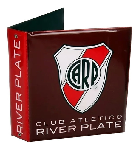 Carpeta River Plate Escolar 3 Anillos Futbol Calidad Pvc Dxt