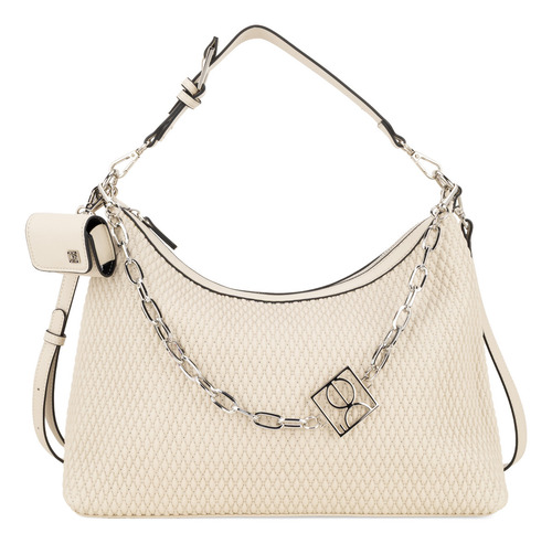 Bolsa Hobo Cloe Raferi I Grande Beige Grande