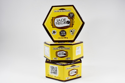 Imagen 2 de 4 de Tablillas De Chocolate De Mesa Artesanal Jade Negro 540g