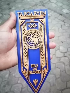 Estandarte Casa Targaryen, Game Of Thrones- Escultura