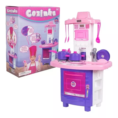 Cozinha Infantil Brinquedo Kit Criança Completa Fogão Menina