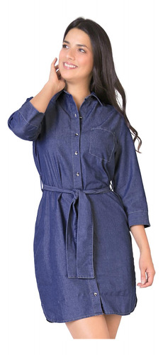 Vestido Casual Mujer Azul Stfashion 60404241