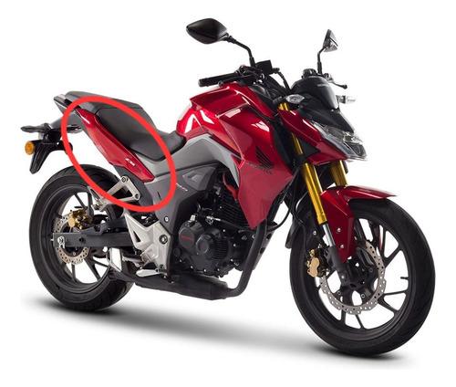 Juego Cubiertas Traseras P/ Honda Cb190r 2016-2020 Rojo Mtc