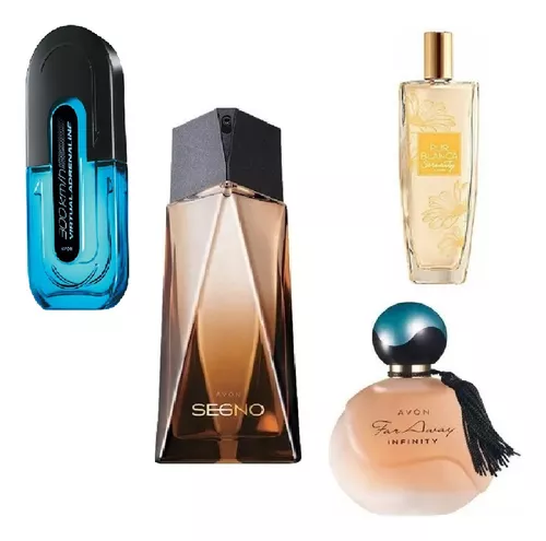 Kit 4 Perfumes Vendidos Mais Avon