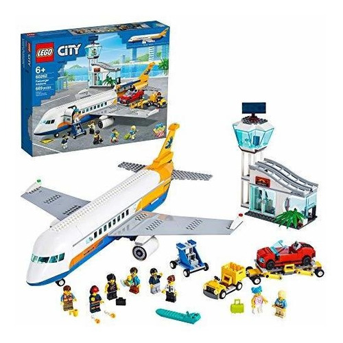 Avion De Pasajeros Lego City 60262, Con Torre De Radar