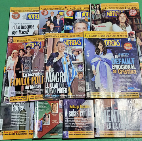 Lote De 11 Revistas Noticias #f (Usado)