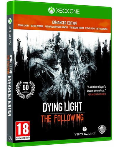 Jogo Dying Light The Following Xbox One Mídia Física Dublado