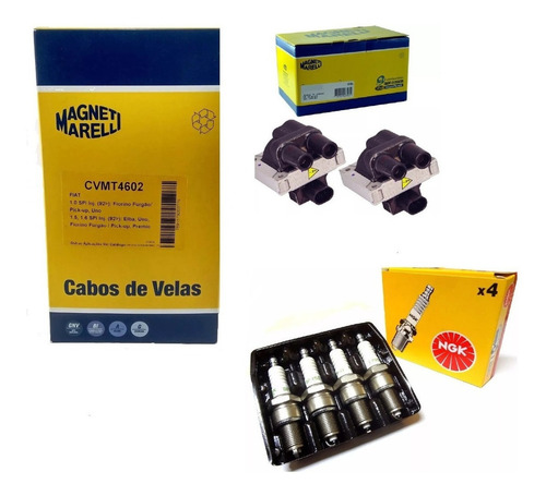 Kit Cabo + Vela + Bobina Palio 1.5 Motor Mpi Original
