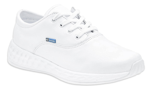 Zapato Dama Dominiq 2862 Piel Blanco Enfermería Cómodo 22-27