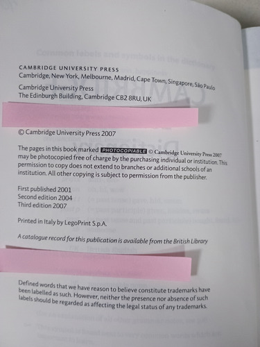 Cambridge Learners. Dictionary (Usado)