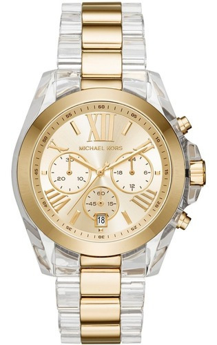 Relógio Michael Kors - Mk6319/5dn Cor da correia Dourado com Transparente Cor do bisel Dourado Cor do fundo Dourado